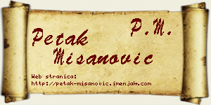 Petak Mišanović vizit kartica